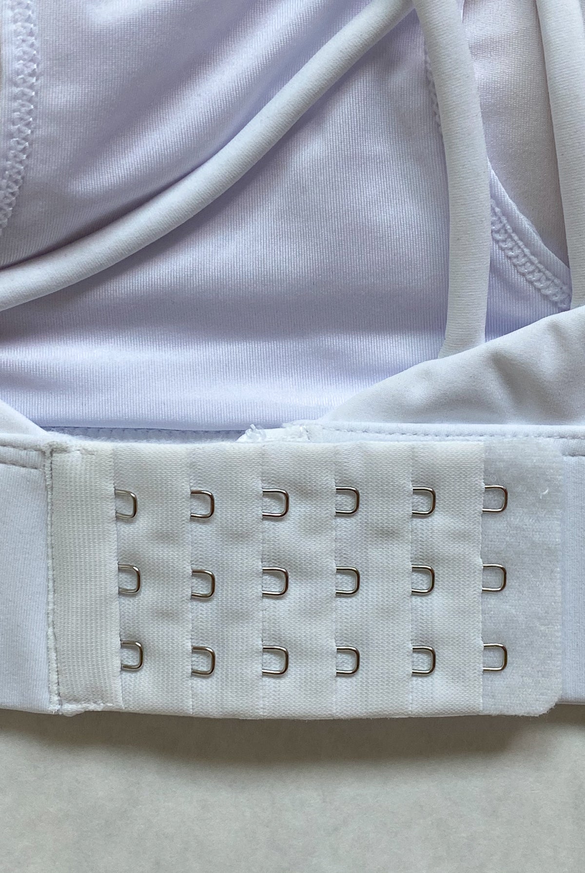 Nursing Sports Bra, strappy, white, Adjustable straps, Oceane 2 - Sweat and Milk LLC