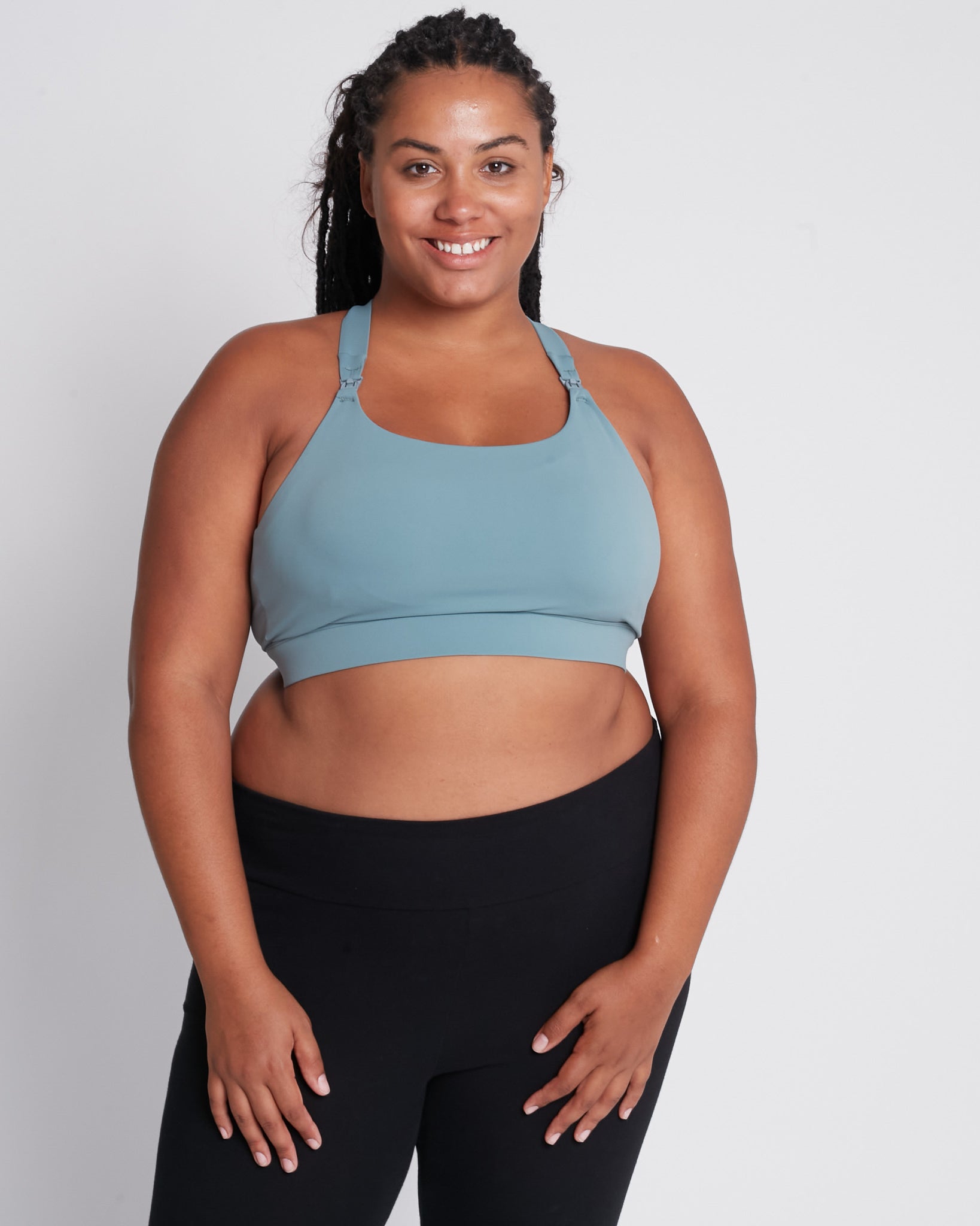 Venice 3 high impact nursing and pumping sports bra, DDD cup, seagrass, Sweat and Milk
