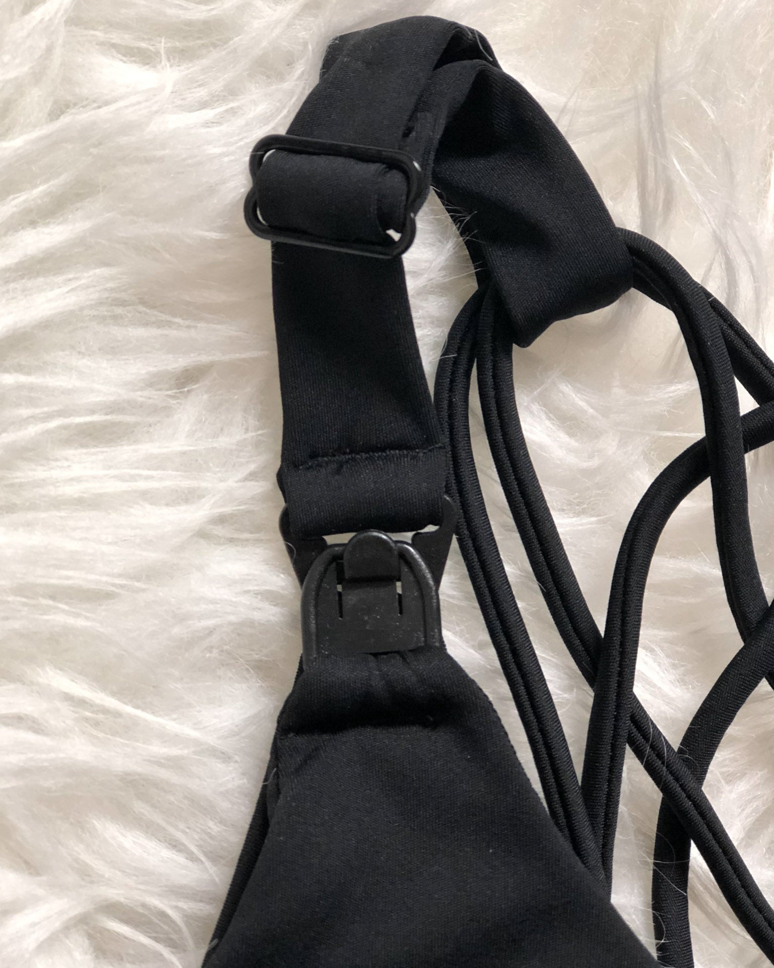 Océane 2 Nursing sports Bra, black, strappy back, adjustable, supportive