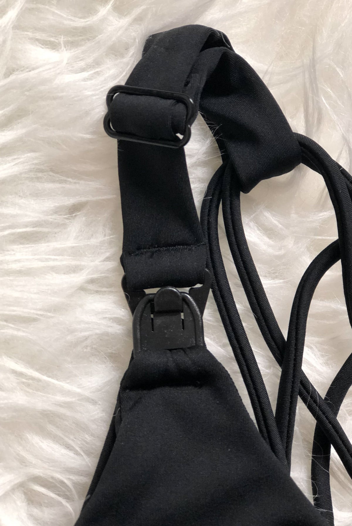 Océane 2 Nursing sports Bra, black, strappy back, adjustable, supportive