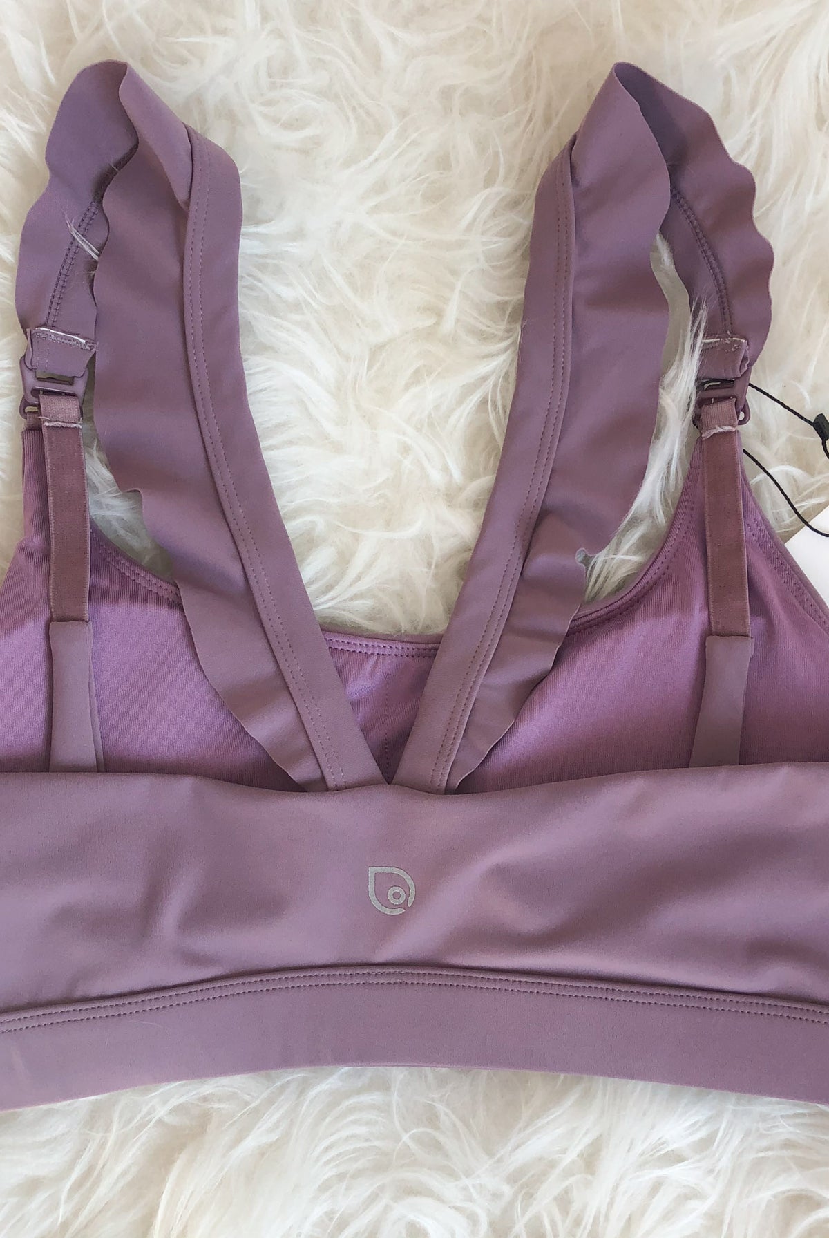 Madison Nursing Sports Bra, Medium Impact, Supportive, largest chest, running, lavender