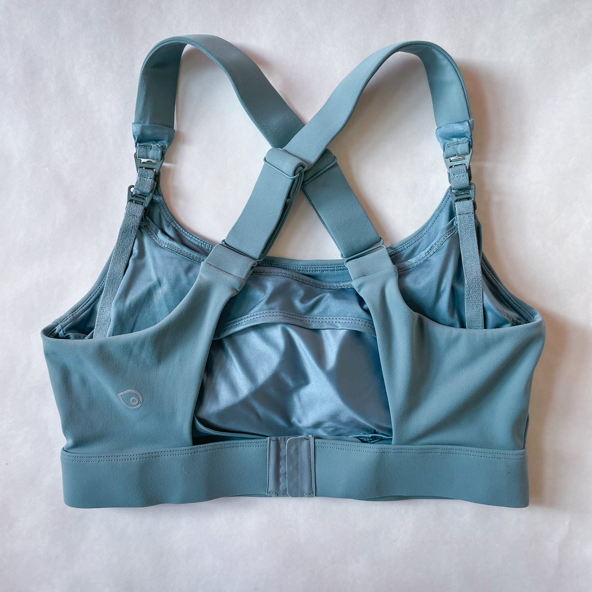 Venice 3 high impact nursing and pumping sports bra, DDD cup, seagrass, Sweat and Milk