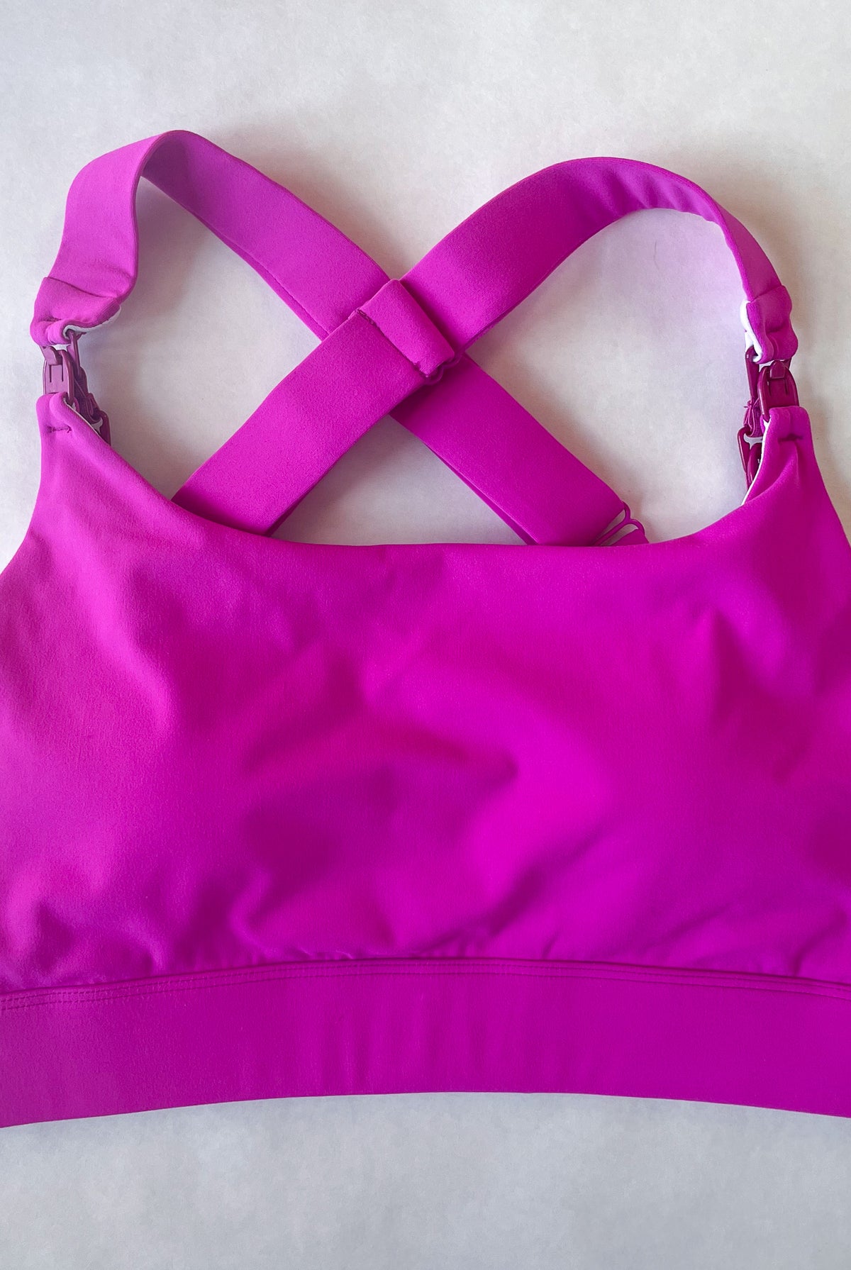Venice 3 High Impact nursing sports bra for DDD cup, big chested, dragon fruit, Sweat and Milk