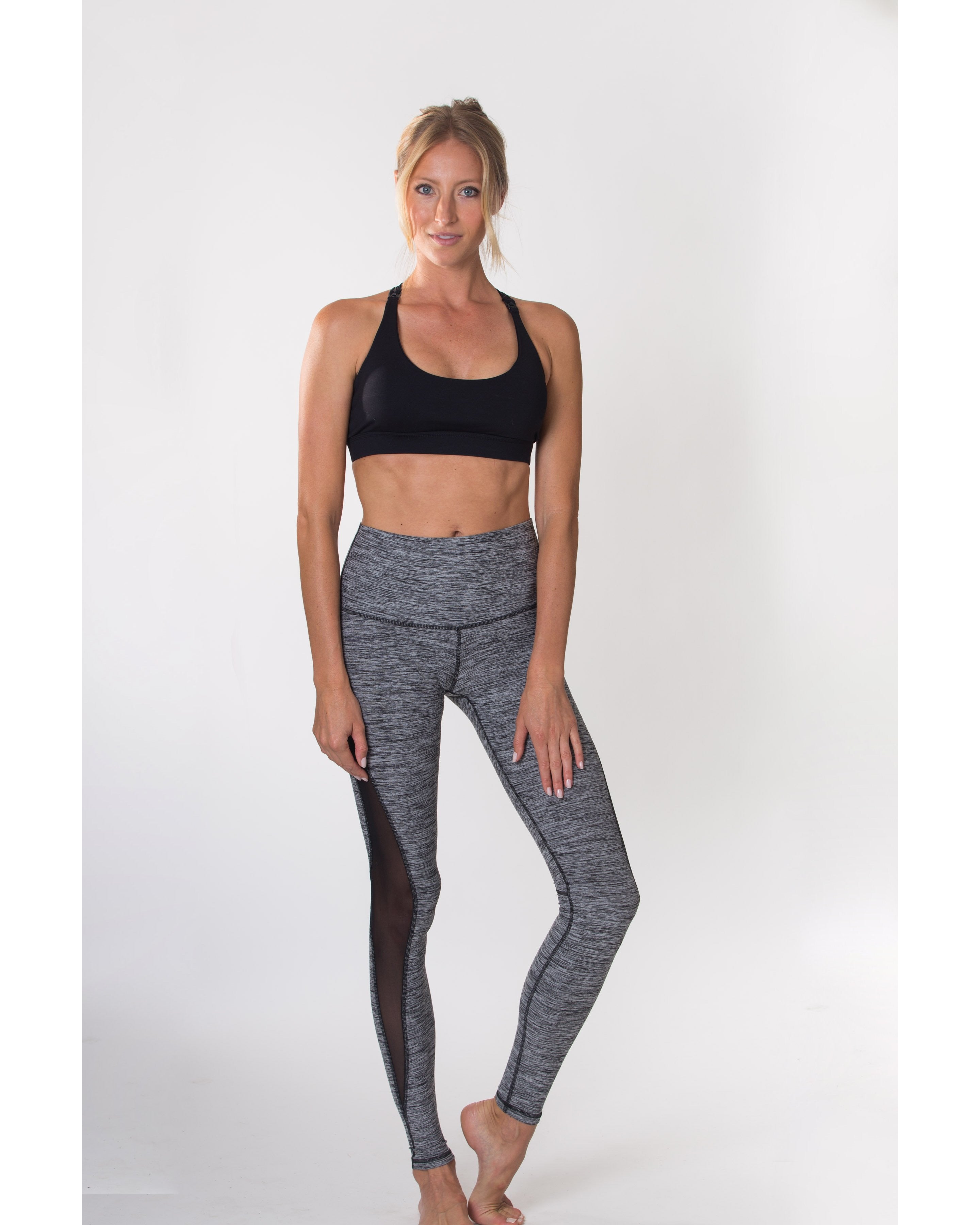 Océane 2 - Yoga Nursing Sports Bralette (Noir) - Sweat and Milk LLC