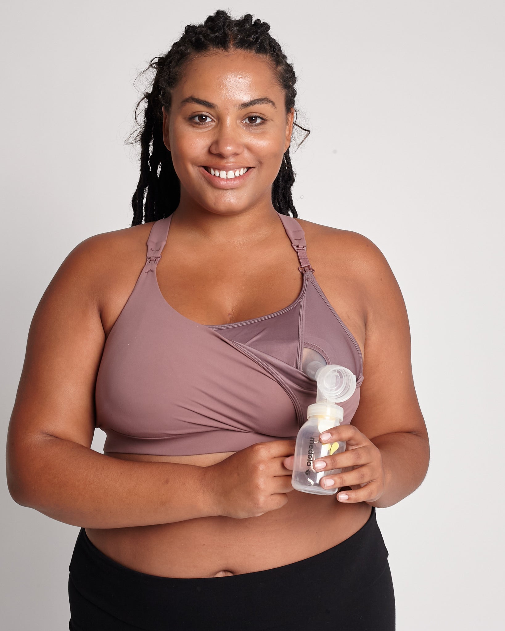Venice 3 high impact running nursing & pumping sports bra, large cups, big chested, sweat and milk