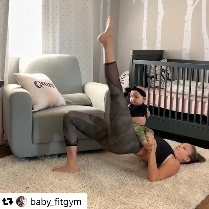 Six Postpartum Deep Core Workout with Your Baby