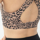 Chloe 4 Running Nursing Sports Bra, Brown leopard, large chested, sweat and milk