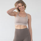 Venice 4 High impact Nursing & Pumping sports bra, Chai, big chested, sweat and Milk