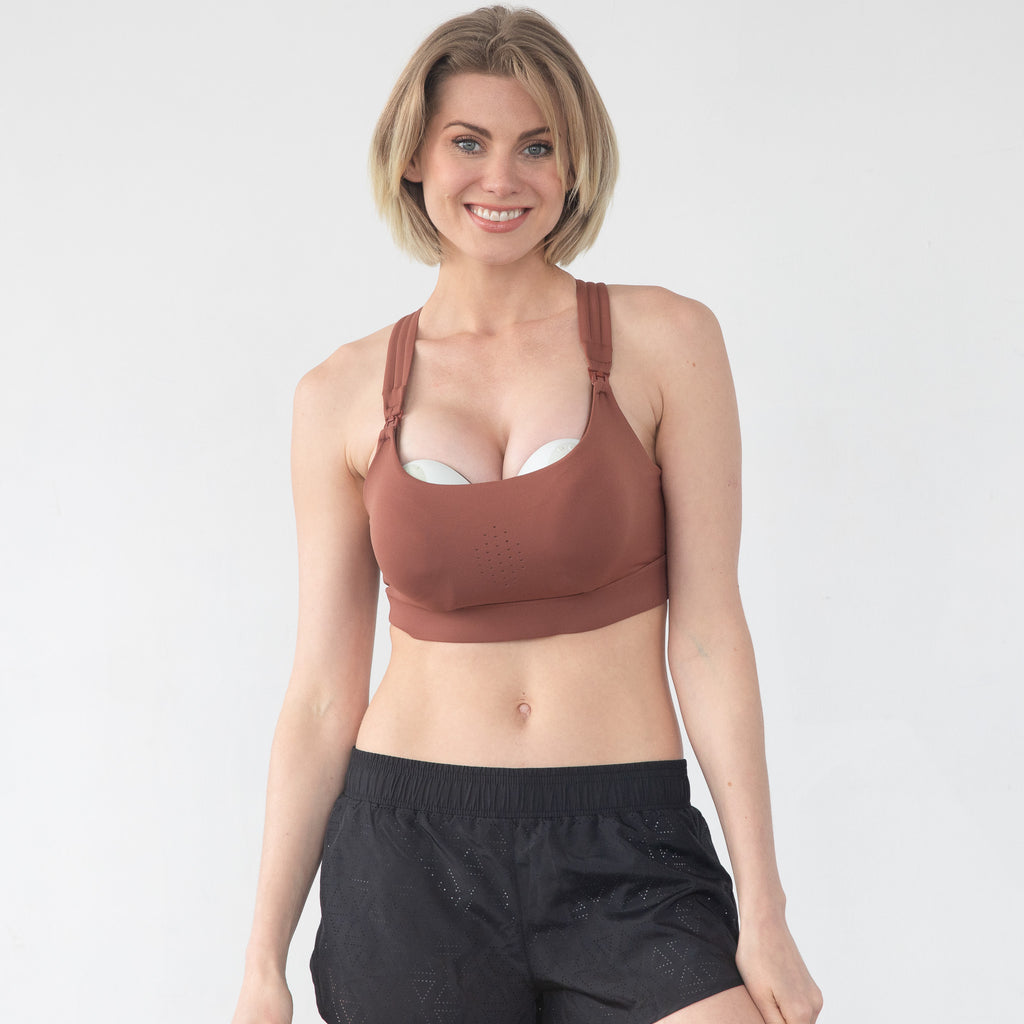 Chloe 3 Running Nursing sports bra, high impact, large chested, sweat and milk