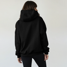 Nursing hoodie, oversized, organic cotton, invisible zipper, sweat and milk, back shot 