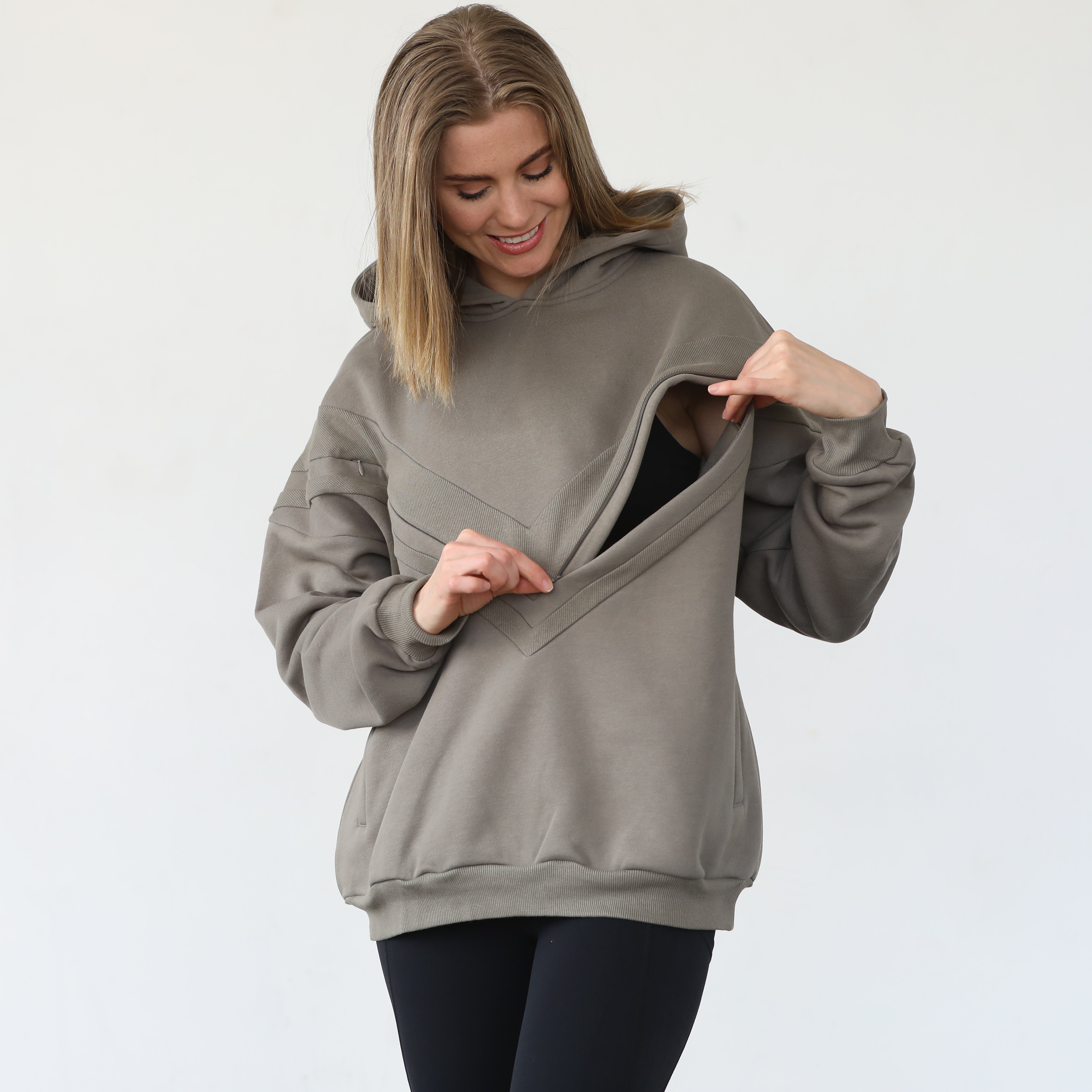 Isabella Nursing and pregnancy hoodie, sweat and milk