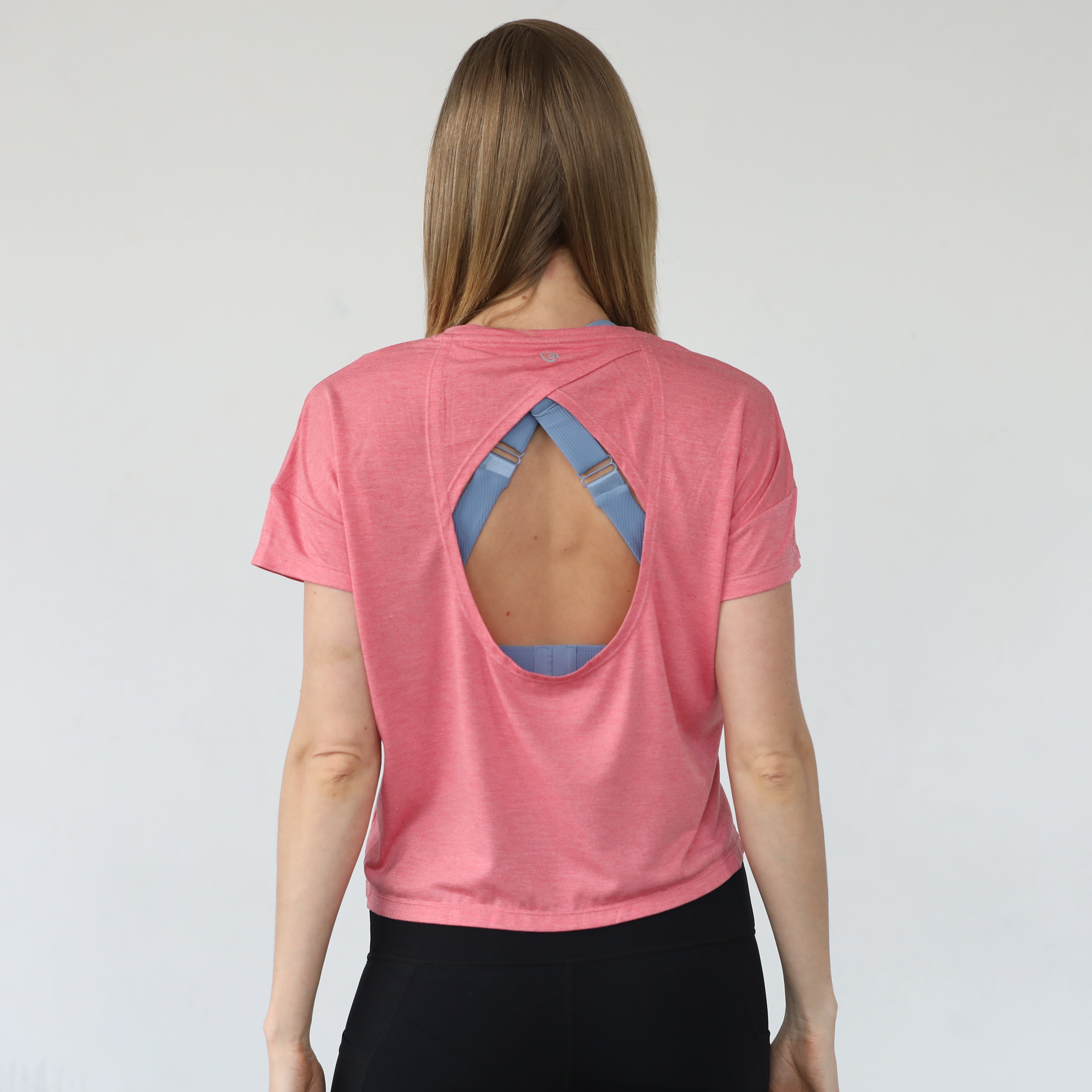 Abigail nursing short sleeve top, sugar coral, sweat and milk