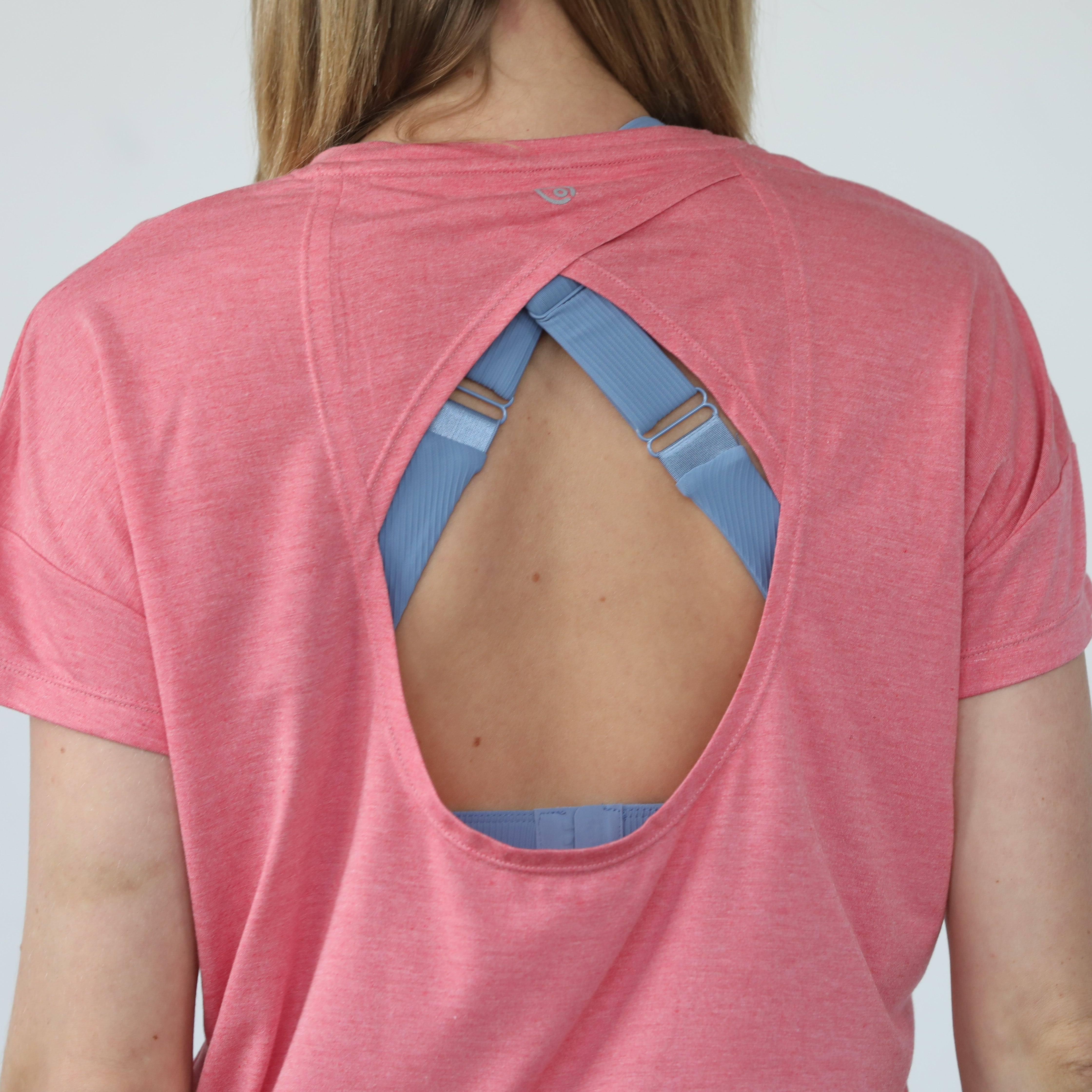 Abigail nursing short sleeve top, sugar coral, sweat and milk
