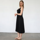 Audrey nursing and pregnancy dress, noir