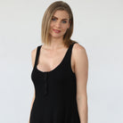 Audrey nursing and pregnancy dress, noir
