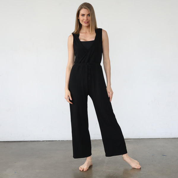 Free Nursing Jumpsuit in Juliette Noir