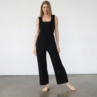 Nursing friendly jump suit, wide legged, sweat and milk