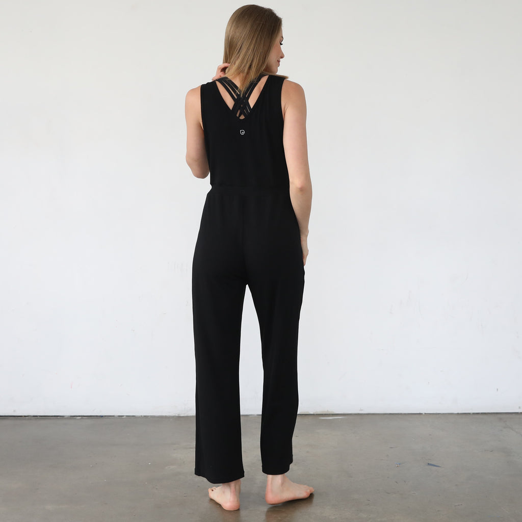 Nursing friendly jump suit, wide legged, sweat and milk