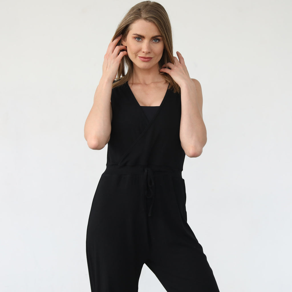 Nursing friendly jump suit, wide legged, sweat and milk