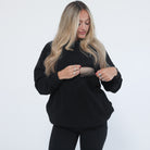 Organic nursing hoodie, oversized, sweat and milk
