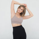 High impact nursing and pumping sports bra, sewn-in upcs