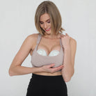 Venice 5 High impact nursing and pumping sports bra, large chested mom, A-G cups, sweat and milk 