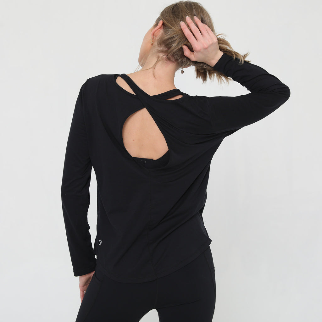 stylish nursing top with invisible zippers, open back design, sweat and milk