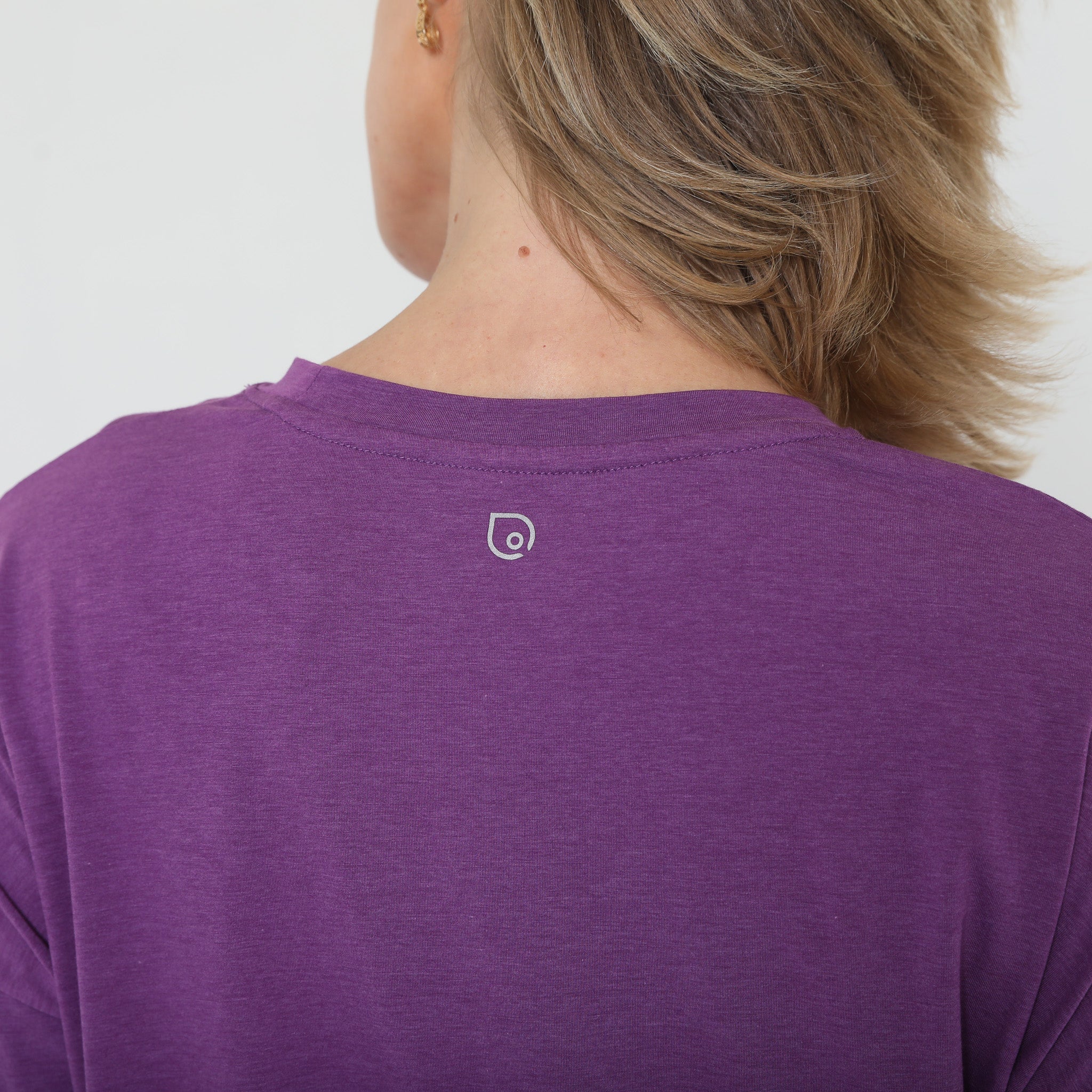 Soft stylish crop long sleeve nursing top, sweat and milk