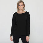 Stylish Open back nursing top long sleeve, sweat and milk
