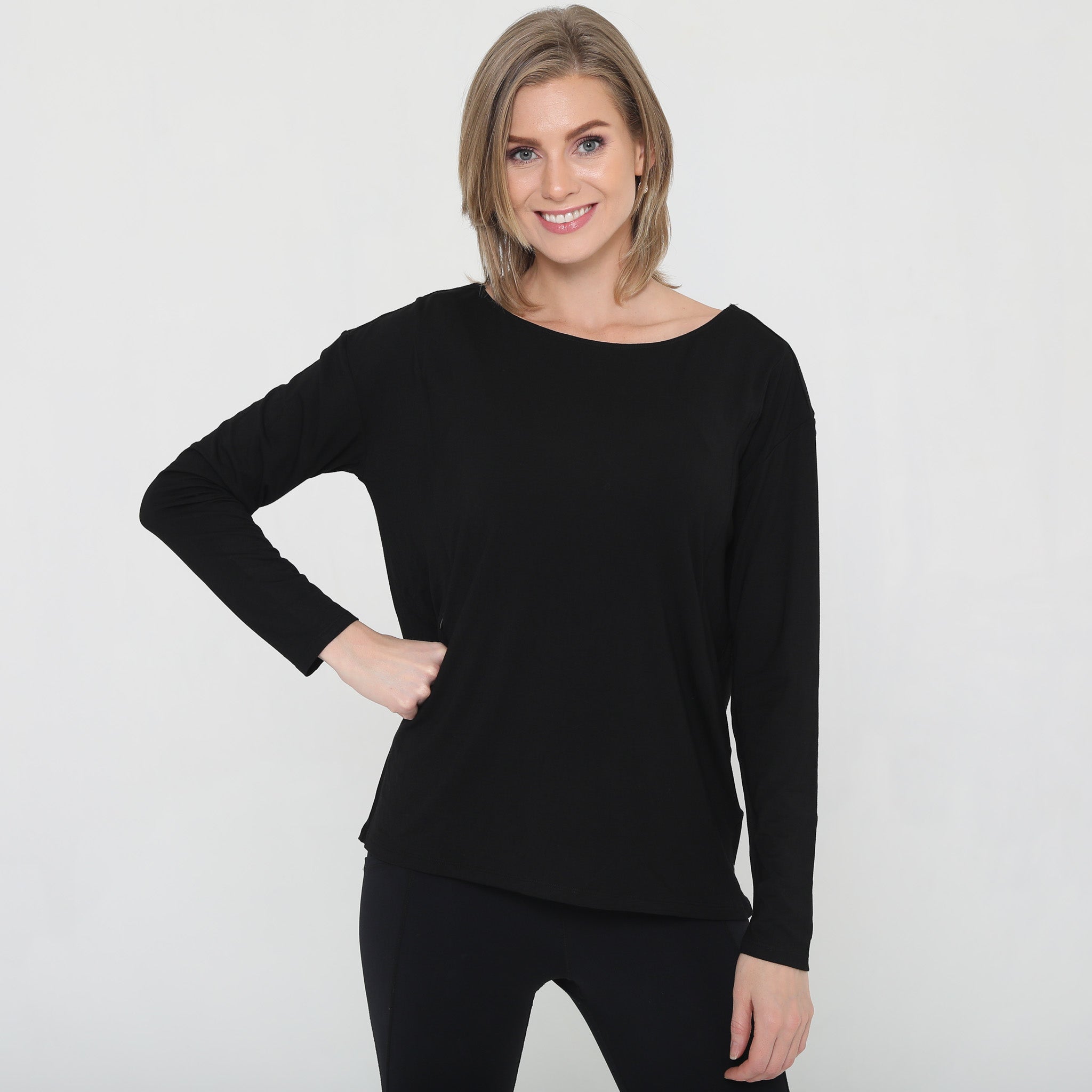 Stylish Open back nursing top long sleeve, sweat and milk
