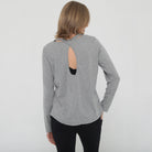 stylish nursing top with invisible zippers, open back design, sweat and milk