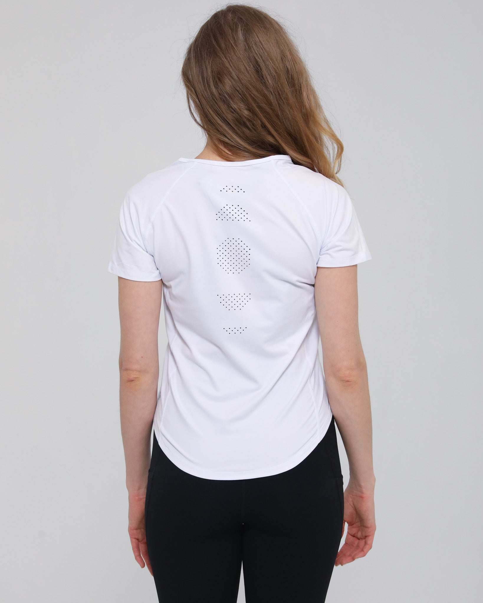 mira running nursing tee, sweat and milk