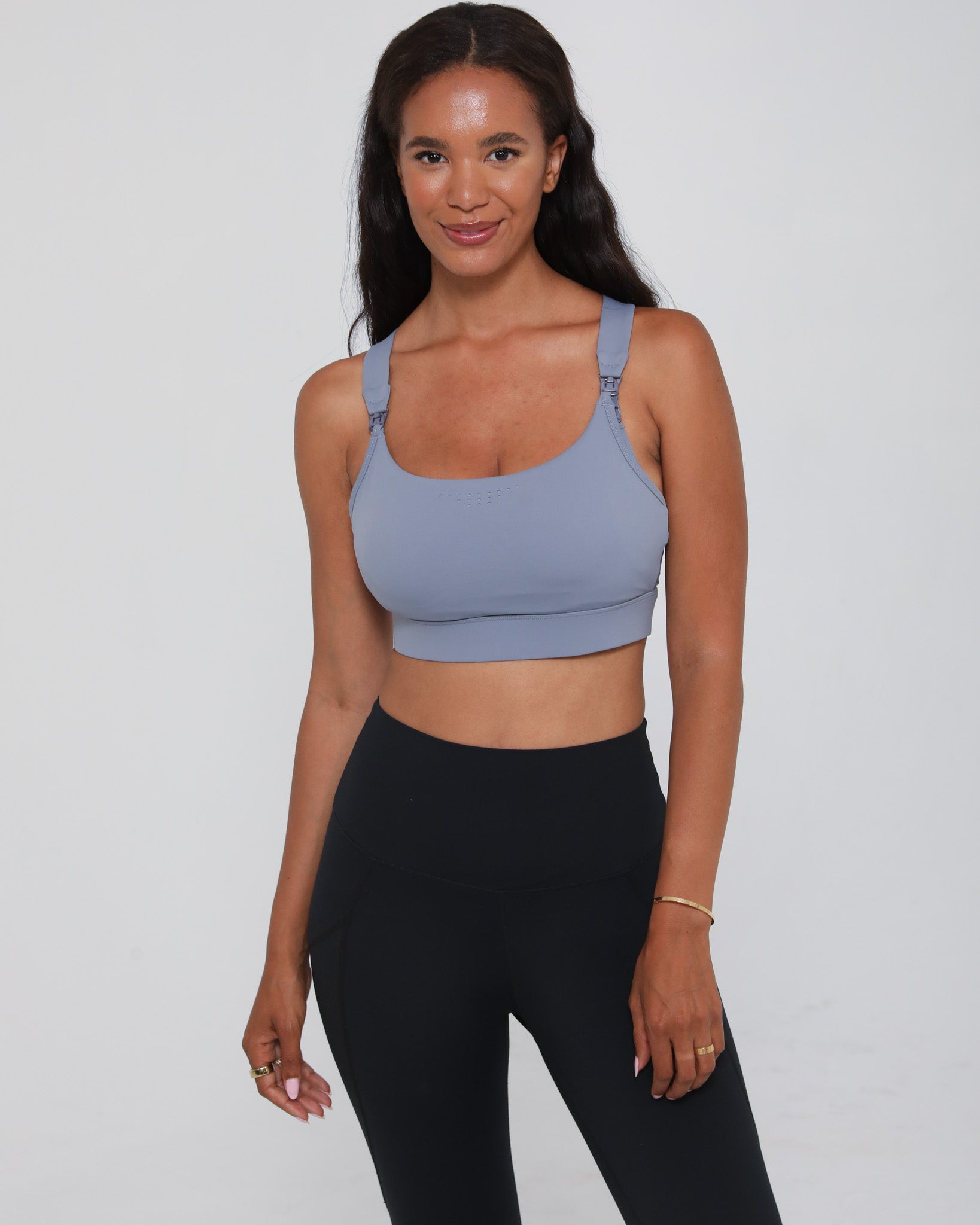 Venice 5 high impact nursing and pumping sports bra, sweat and milk, big chested mom
