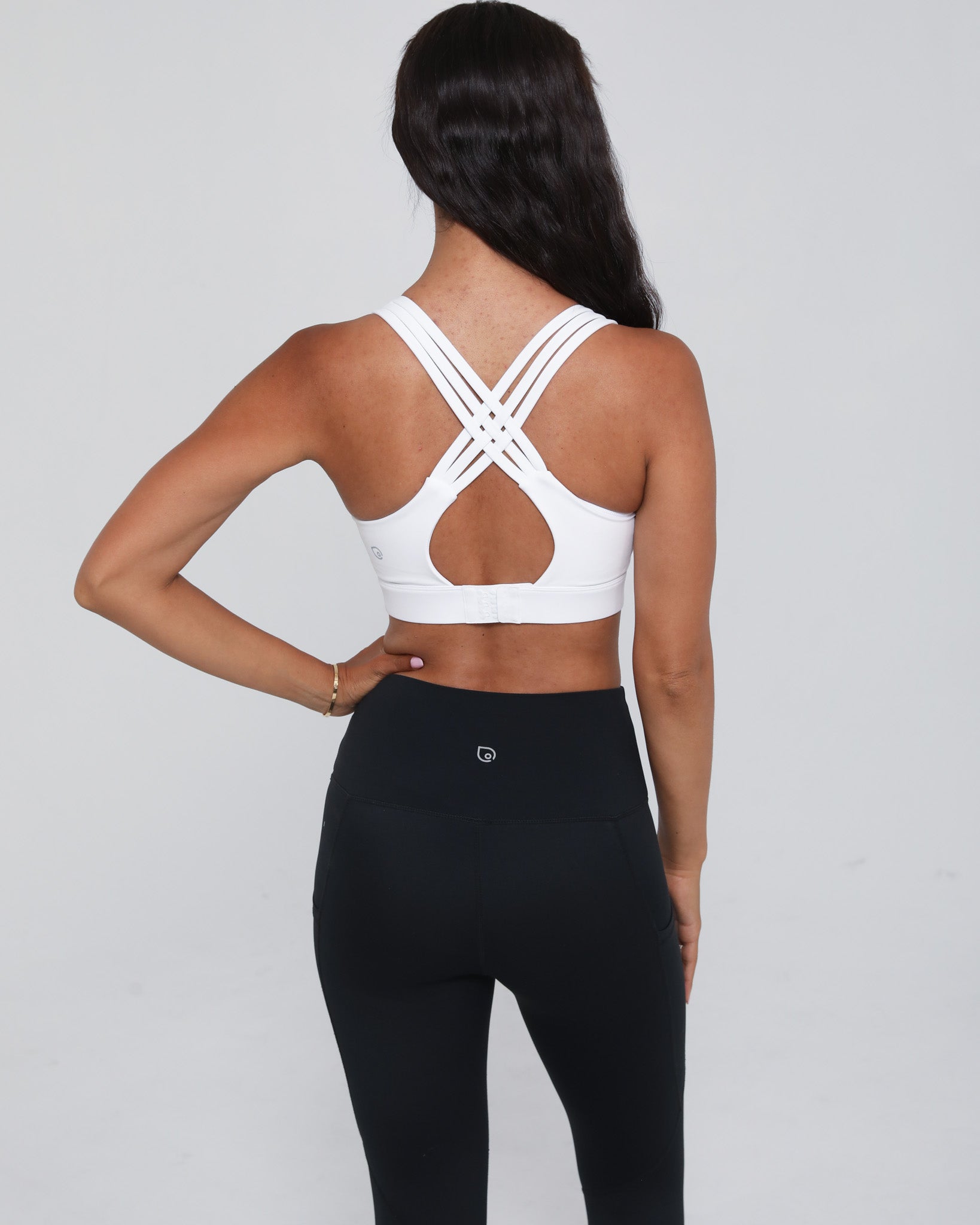 Chloe 3 maternity sports bra with supportive racerback design