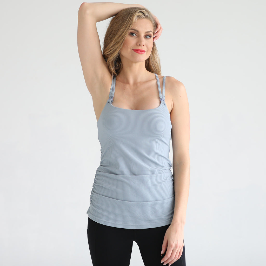 Sienna Nursing and pregnancy tank, strappy back, adjustable