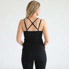Sienna Nursing and pregnancy tank, strappy back, adjustable