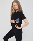 Abigail nursing tee, short sleeve, sweat and milk