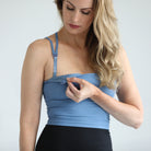 Sienna Nursing tank bra, strappy back, adjustable