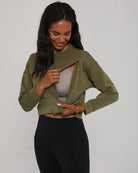 Lyah softtreme nursing sweatshirt pullover, unzipping shot, sweat and milk