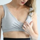 Sleep nursing and pumping bra, sweat and milk
