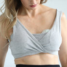 Sleep nursing and pumping bra, sweat and milk