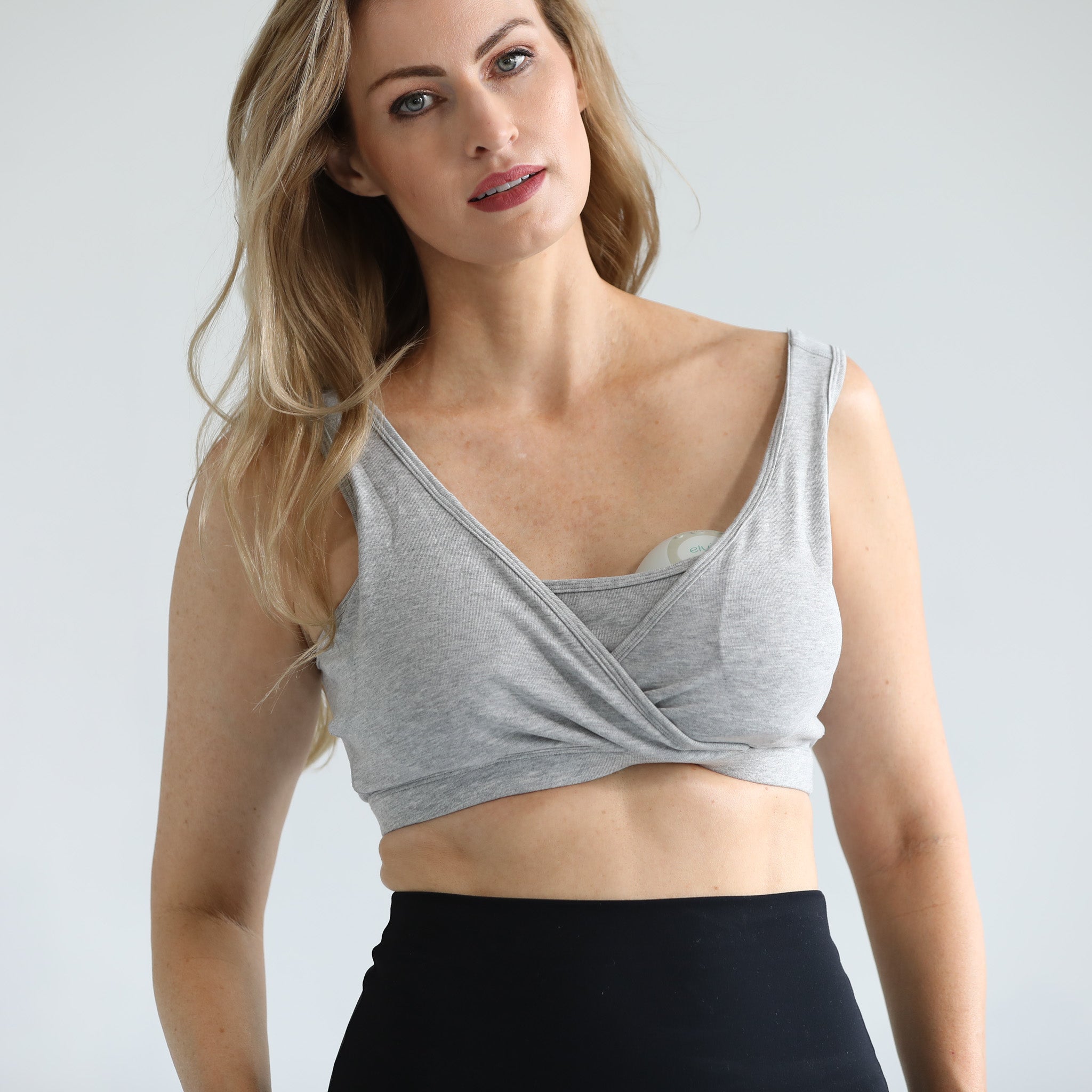 Sleep nursing and pumping bra, sweat and milk