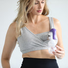 Sleep nursing and pumping bra, sweat and milk