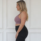 Océane exclusively hands free pumping sports bra,Nursing sports Bra, strappy back, adjustable shoulder straps, adjustable back closure, Sweat and Milk