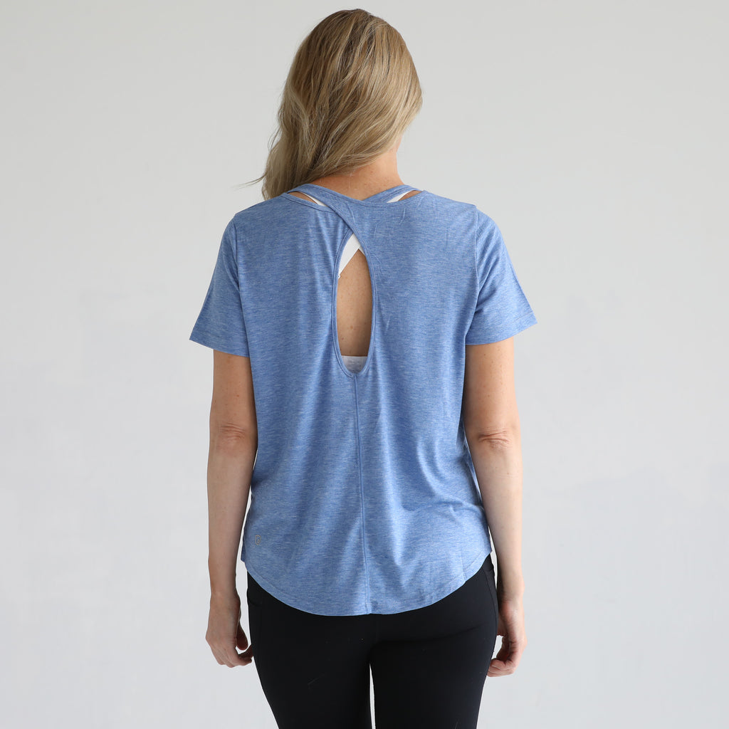 Harper nursing Tee with zippers, loose fit, sweat and milk