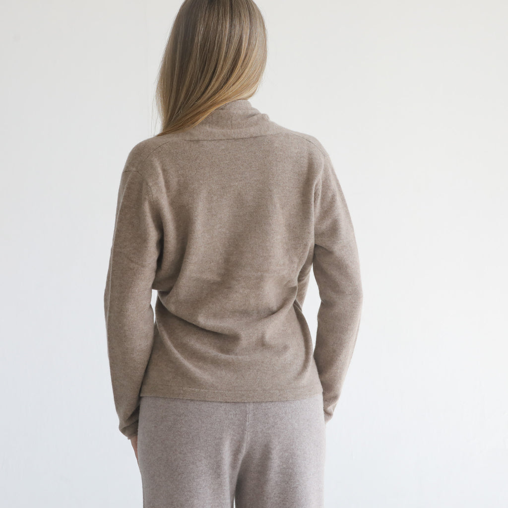 100% cashmere wrap sweater nursing crossover