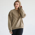 Oversized nursing sweatshirt with zippers, sweat and milk