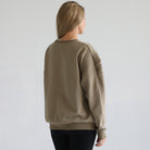 Oversized nursing sweatshirt with zippers, sweat and milk