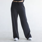 Lyah Softstreme high-waisted wide-leg pants in Noir