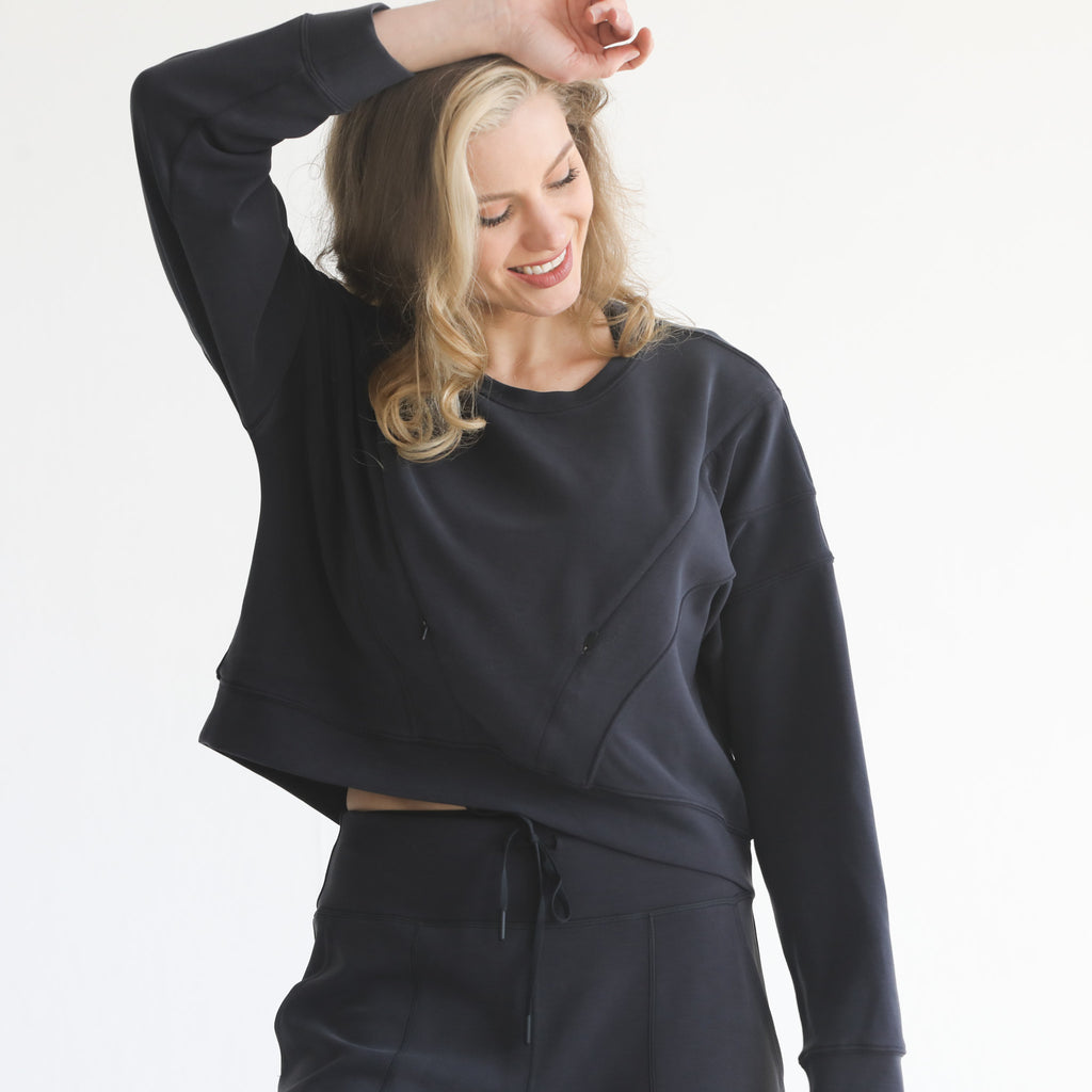 nursing sweatshirt, sweat and milk